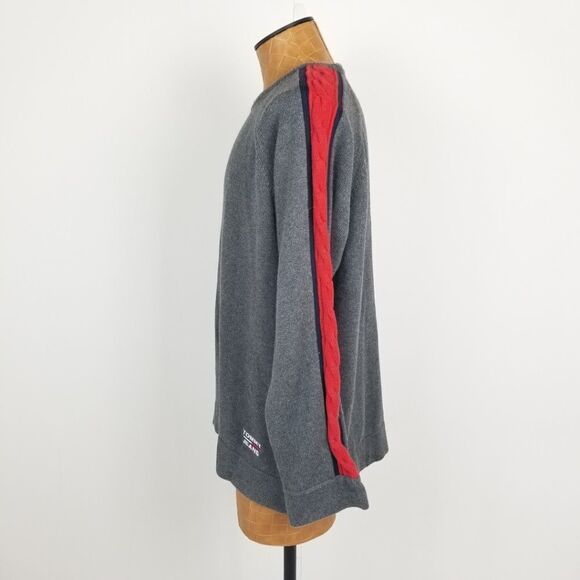 Vintage Tommy Jeans Gray Crewneck Sweater XL - Picture 5 of 8